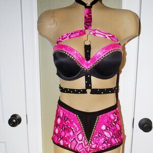 00AK Handmade custom Studded /rhinestone Wrestling, Exotic dancer ,cosplay ,